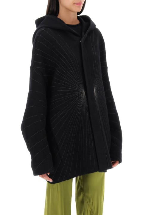 Fashion for Men Rick Owens 'peter' Coat With Radiance Embroidery