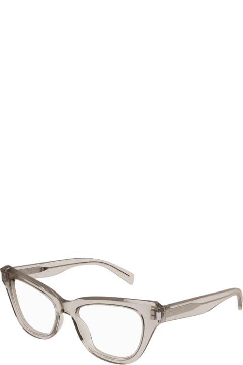 Accessories for Women Saint Laurent Eyewear Sl 472 Linea New Wave 005 Beige Glasses