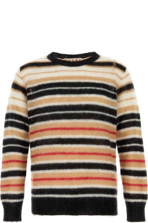 Marni Clothing for Men Marni Embroidered Mohair Blend Sweater