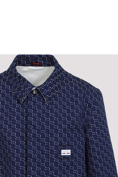 Gucci Coats & Jackets for Men Gucci Gg Logo Shirt