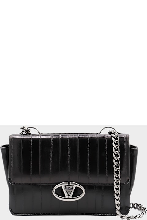 Valentino Garavani Bags for Women Valentino Garavani Black Leather Shoulder Bag