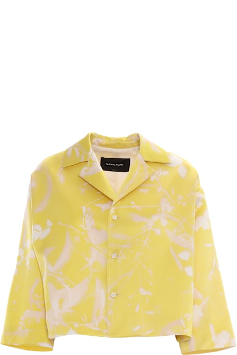 Fabiana Filippi Coats & Jackets for Women Fabiana Filippi Tilia Print Cropped Jacket With 3/4 Sleeve