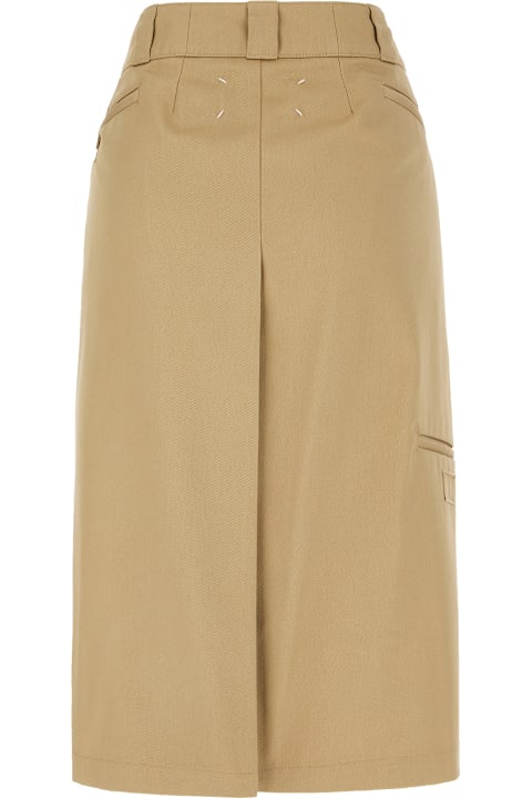 Homeware Maison Margiela Skater Chino Midi Skirt