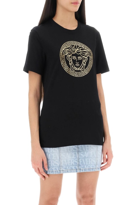 Topwear for Women Versace Medusa T-shirt