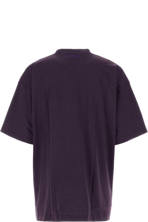 VETEMENTS Clothing for Men VETEMENTS Dark Purple Cotton T-shirt