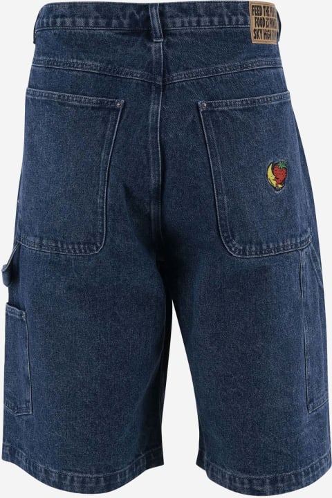 Cotton Denim Bermuda Shorts