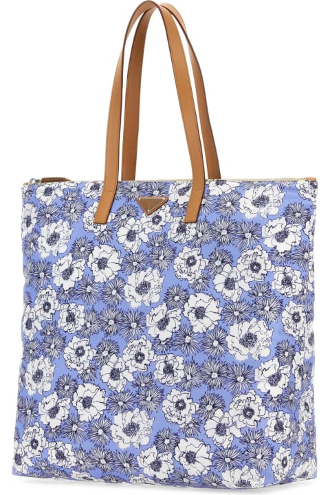 メンズ Pradaのバッグ Prada Printed Re-nylon Shopping Bag