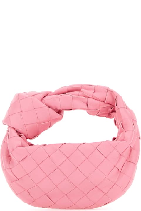 Bottega Veneta Totes for Women Bottega Veneta Pink Nappa Leather Candy Jodie Handbag