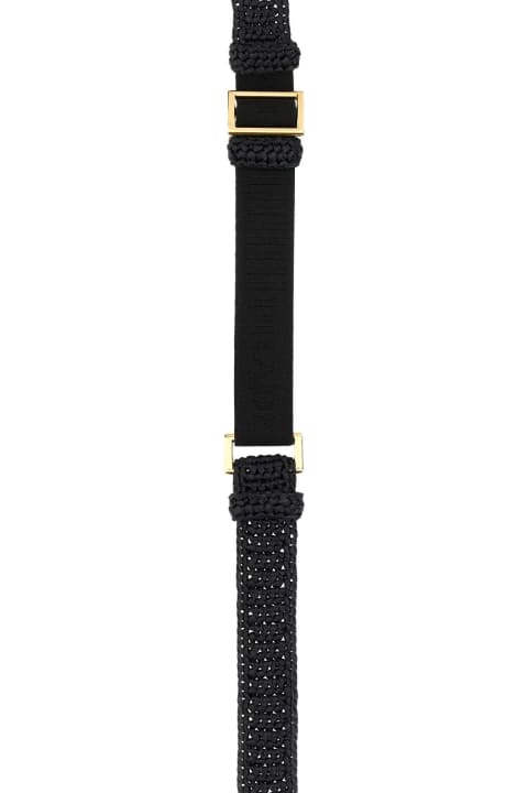 Prada Belts for Women Prada Black Raffia Belt