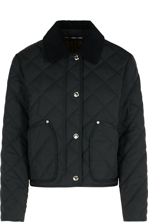 Coats & Jackets for Women Burberry 'landford' Black Polyester Down Jacket
