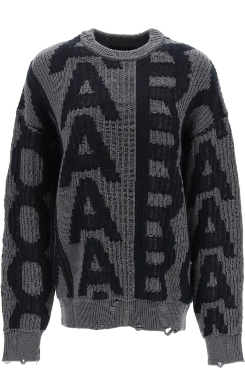 Marc Jacobs Sweaters for Women Marc Jacobs Distressed Monogram Sweater
