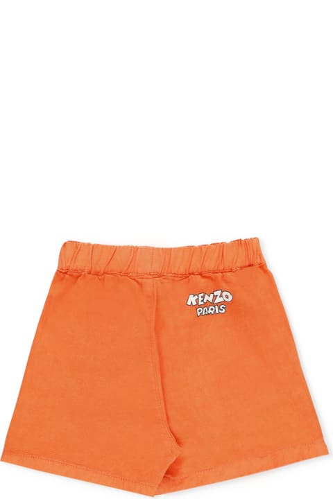 Kenzo Kids Kenzo Kids Cotton And Linen Shorts