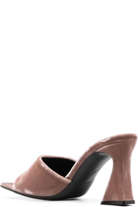 Homeware Giuseppe Zanotti Velvet Mule Sandals