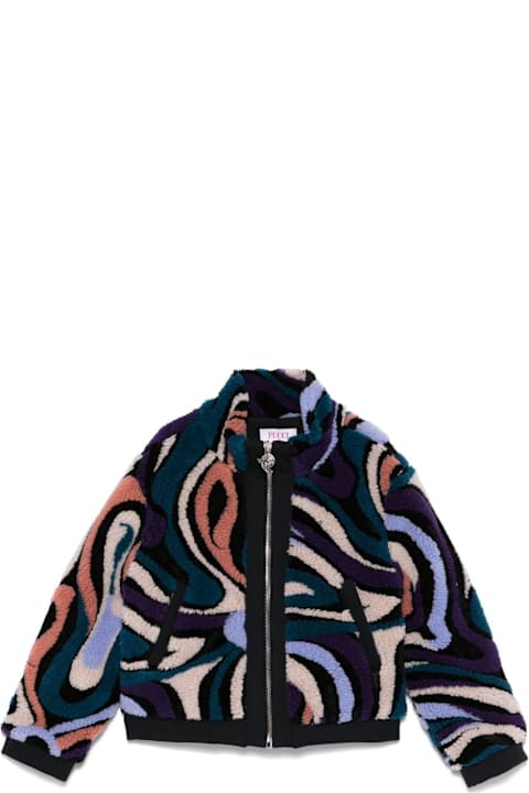 Pucci Coats & Jackets for Girls Pucci Giubbino Effetto Pecora