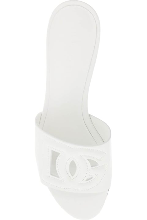 Flat Shoes for Women Dolce & Gabbana 'dg Logo Slides For Stylish