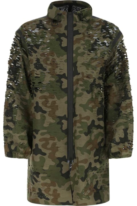 Dries Van Noten Coats & Jackets for Men Dries Van Noten Printed Nylon Overcoat