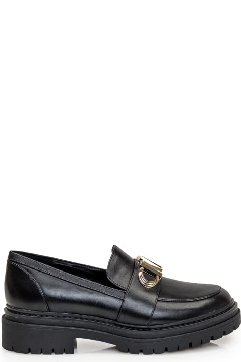 Flat Shoes for Women Michael Kors Parker Leather Loafer