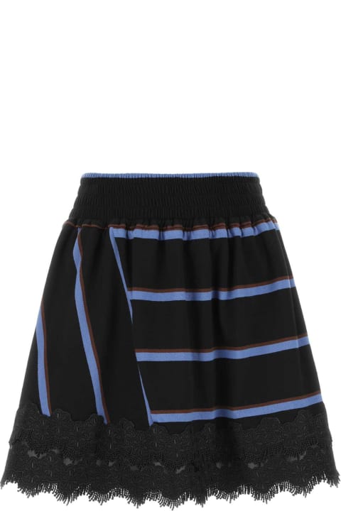 Koché Skirts for Women Koché Embroidered Cotton Mini Skirt