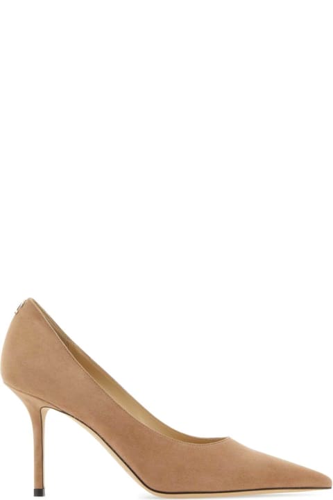 Shoes for Women Jimmy Choo Skin Pink Suede Love 85 Pumps