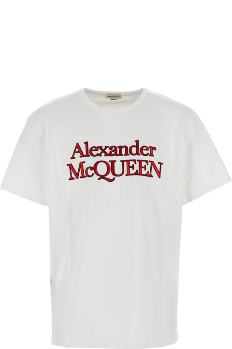 メンズ新着アイテム Alexander McQueen White Cotton T-shirt