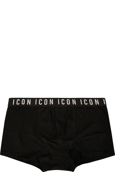 Underwear for Men Dsquared2 Elastic Logo Waist Boxer Shorts
