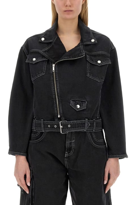 Coats & Jackets for Women M05CH1N0 Jeans Denim Jacket
