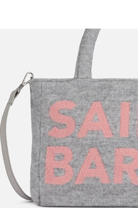 MC2 Saint Barth لـ Men MC2 Saint Barth Soft Wooly Clarine Handbag With Jacquard Maxi Logo