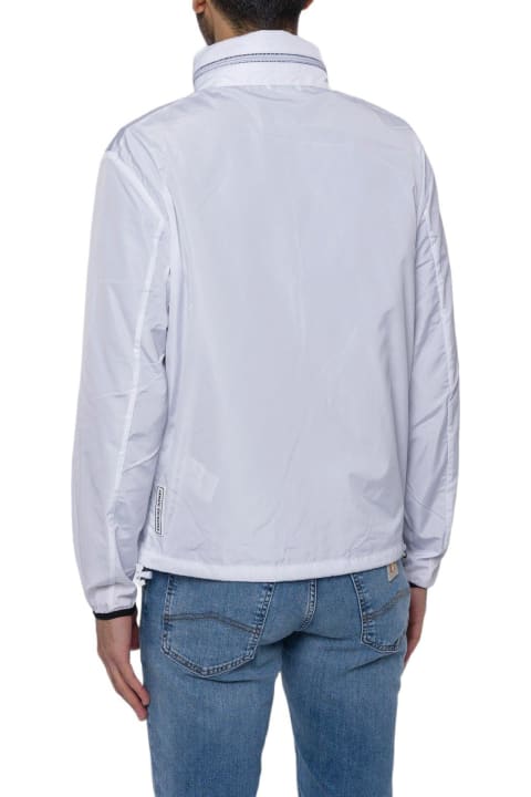 Armani Collezioni Coats & Jackets for Men Armani Collezioni Logo Patch Zipped Jacket
