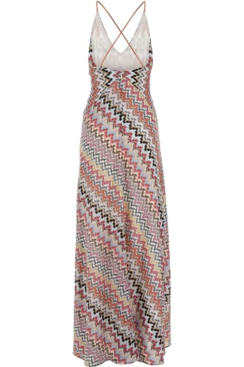 Fashion for Women Missoni Embroidered Viscose Blend Long Dress