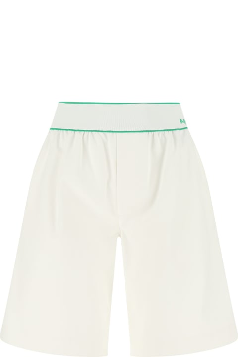 Homeware Bottega Veneta White Cotton Bermuda Shorts