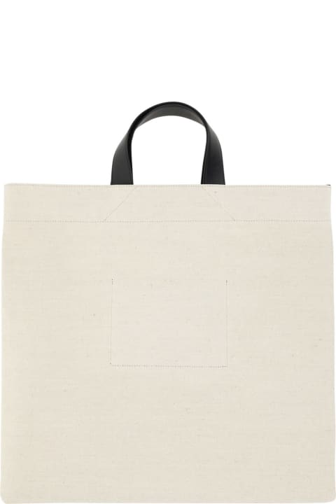 Jil Sander Shoulder Bags for Women Jil Sander Sand Canvas Shopping Bag