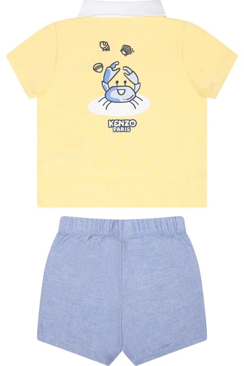 Kenzo Kids Kenzo Kids Multicolor Sports Suit For Baby Boy