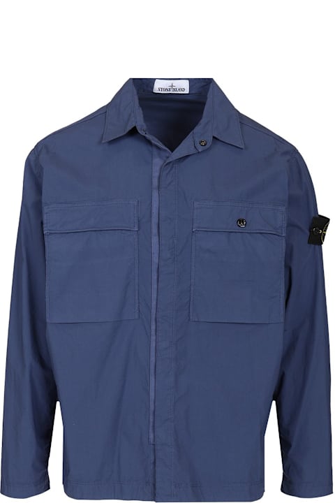 Shirts for Men Stone Island Cotton Overshirt