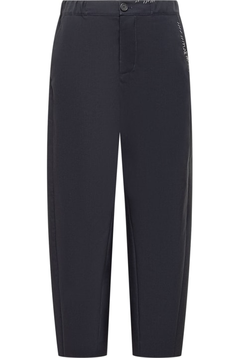 Marni Pants & Shorts for Women Marni Virgin Wool Flower Detail Trousers
