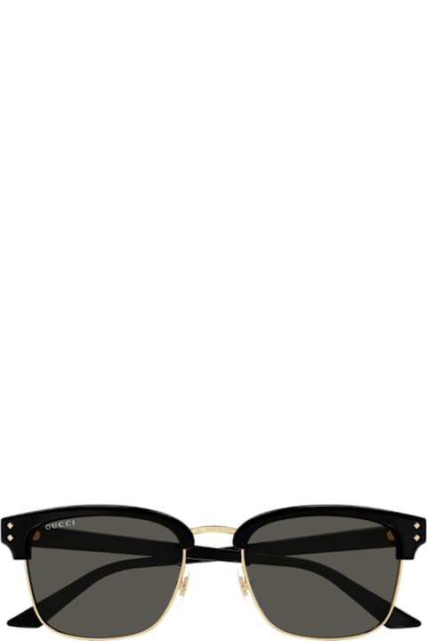 Gucci Eyewear Eyewear for Men Gucci Eyewear Gucci Gg1897sk Linea Institutional Logo 001 Black Grey Sunglasses