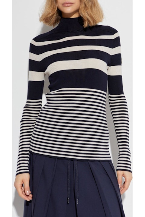 ウィメンズ Monclerのニットウェア Moncler Turtleneck Striped Knit Jumper