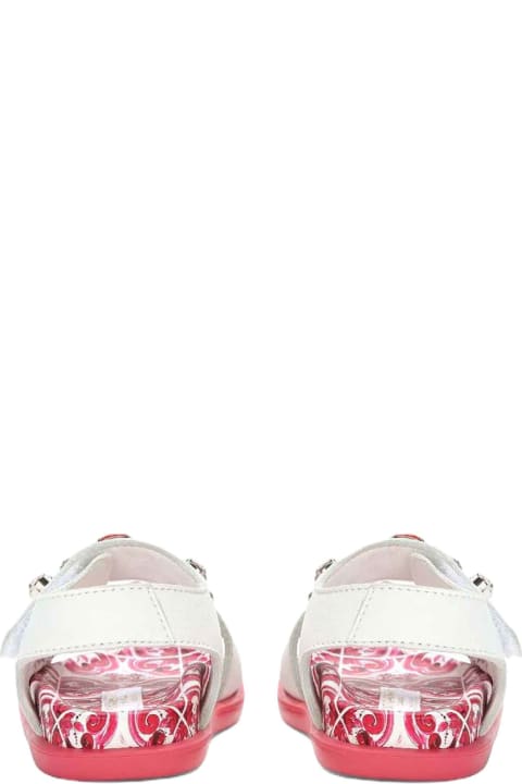 Shoes for Girls Dolce & Gabbana White/fuchsia Sandals Girl Dolce&gabbana Kids