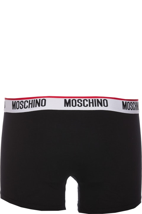 Underwear for Men Moschino Band Logo Bipack Boxer