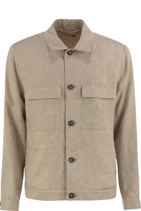 Peserico Coats & Jackets for Women Peserico Pure Linen Overshirt