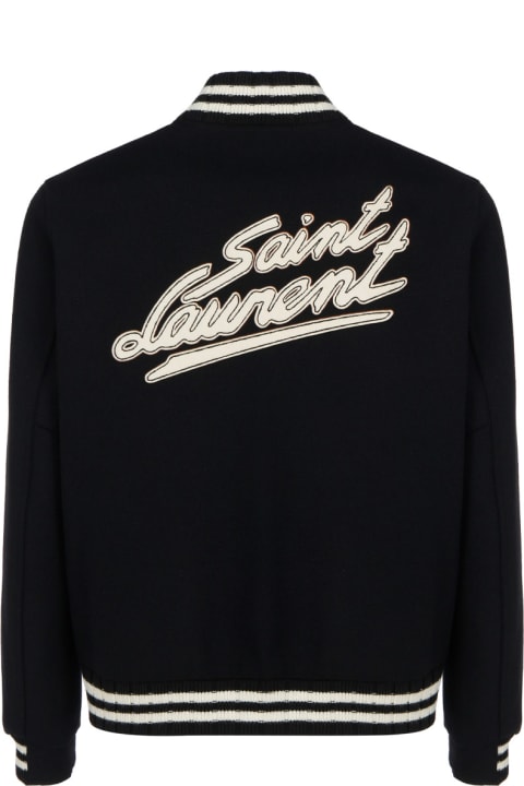 メンズ Saint Laurentのコート＆ジャケット Saint Laurent Teddy College Jacket