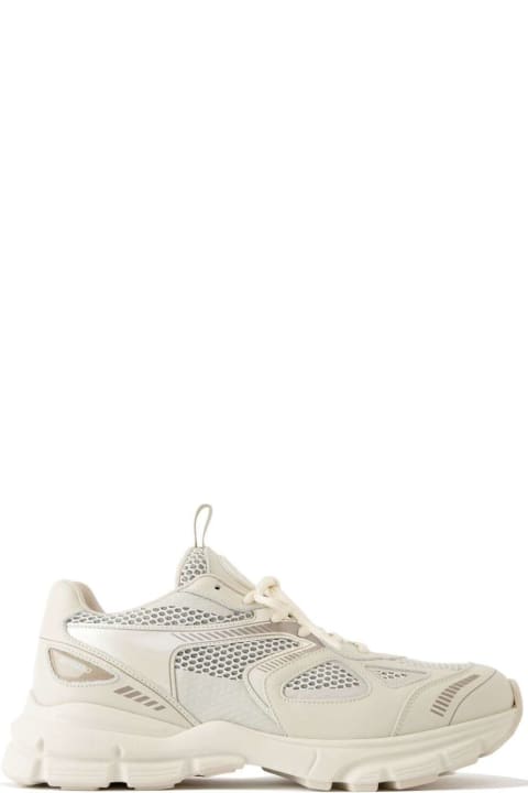Sneakers for Women Axel Arigato 'marathon Runner' White Low Top Sneakers With Reflective Details In Leather Blend Woman