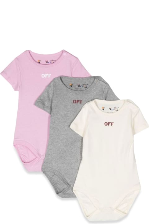 Bodysuits & Sets for Baby Girls Off-White Off Stamp 3-pack Body S/s