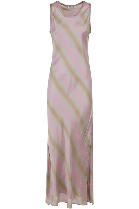 Aspesi Dresses for Women Aspesi Sleeveless Striped Maxi Dress