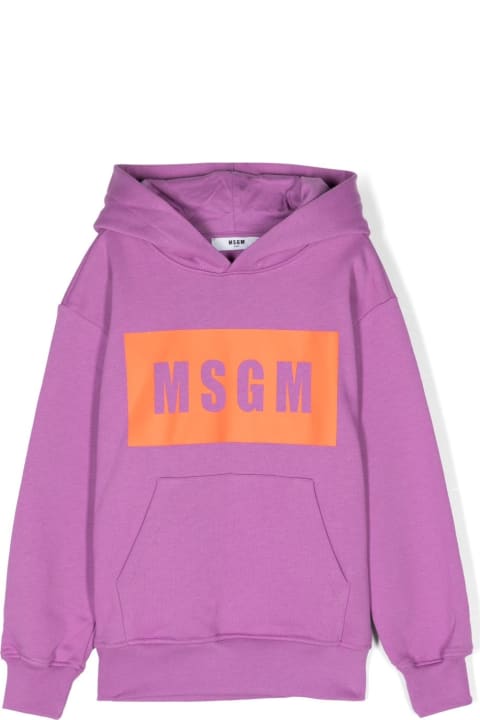 MSGM Sweaters & Sweatshirts for Boys MSGM Felpa Con Cappuccio
