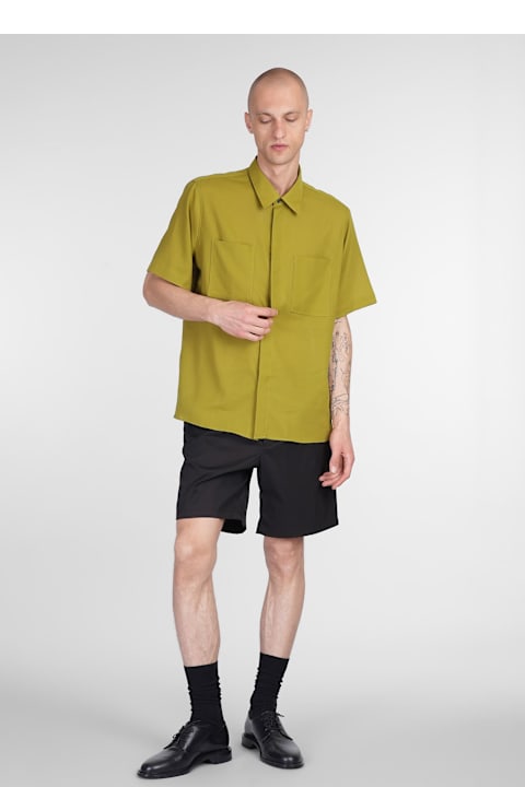 Ami Alexandre Mattiussi Shirt In Green Cotton