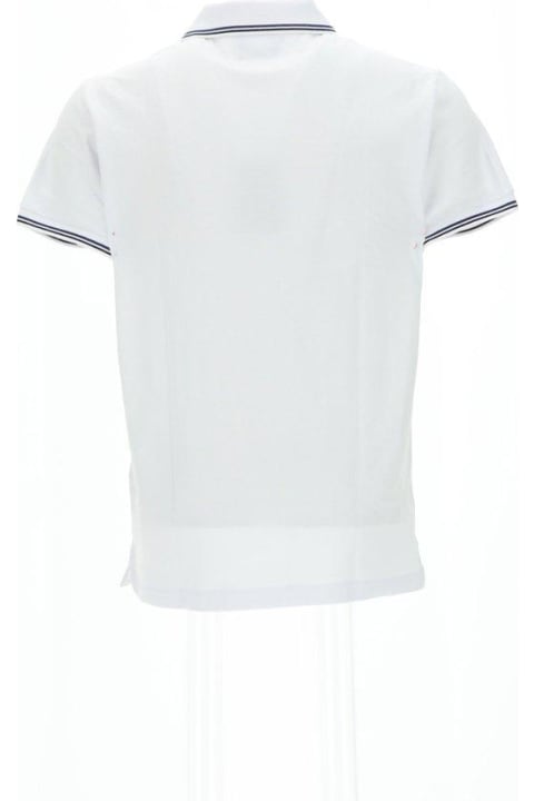 Emporio Armani for Men Emporio Armani Logo Embroidered Short Sleeved Polo Shirt