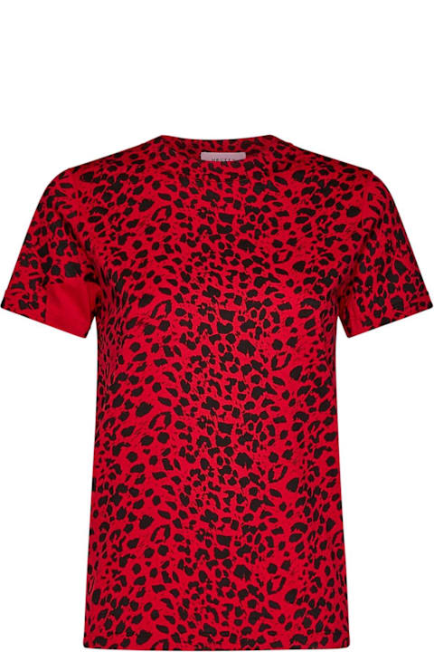 Alexander McQueen Topwear for Women Alexander McQueen Leopard Printed Crewneck T-shirt