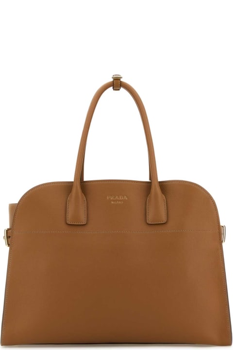 Prada Bags for Women Prada Caramel Leather Shopping Bag