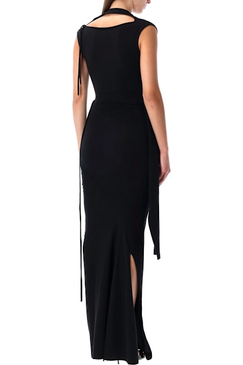 Ottolinger for Men Ottolinger Ottolinger Sleevy Black Organic Cotton Maxi Dress