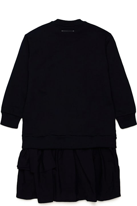 MM6 Maison Margiela for Kids MM6 Maison Margiela Logoprinted Ruffled Dress